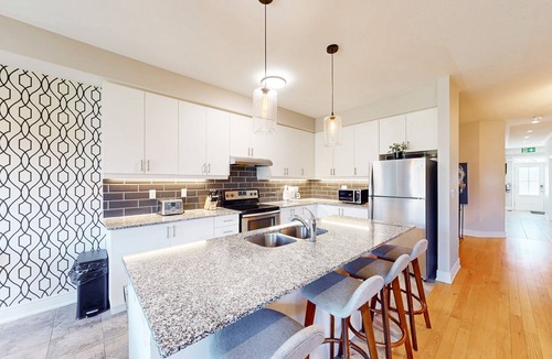 The Blue Mountains Condo | Two-story condo with patio, fireplace, grill, & heated pool - dog-friendly