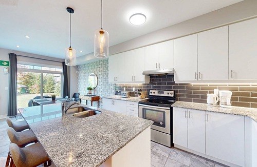The Blue Mountains Condo | Two-story condo with patio, fireplace, grill, & heated pool - dog-friendly