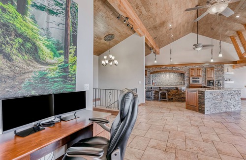 Incline Village Villa | Two-story lakeview villa with two kitchens, patio, firepit, & multi-level deck