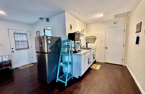 Keller Apartment | TX Speedway Studio: Desk + Cowboy Dipping Pool