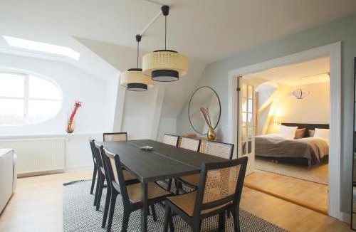 Copenhagen K Apartment | Unique 5 Bedroom Apartment w Exposed Beams in Copenhagen