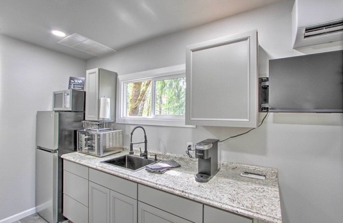 Pierce County Apartment | Unique Container Studio w/Deck & Fire Pit!