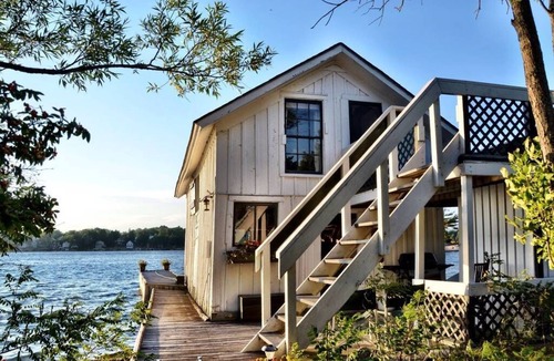 Fishers Landing Cottage | Unique Historic Boathouse on a Stunning Private Island in the 1000 Islands