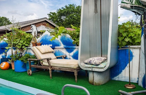 St. Louis House | Unique Home w/Private Pool, Fenced Yard, Projector & 1920's Style Speakeasy!