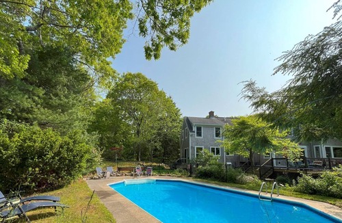 West Barnstable House | Unique home with a private inground pool