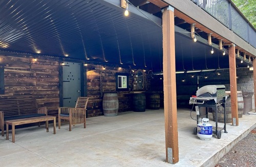 Boring Apartment | Unique Underground Speakeasy With Hot Tub