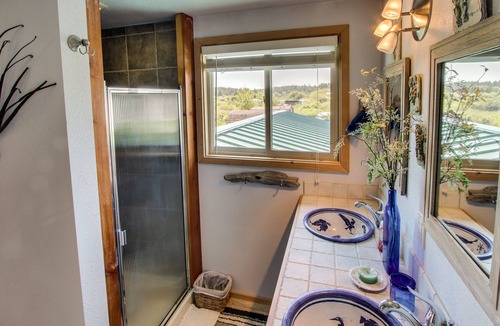 Lopez Island House | Unique waterfront home with lake & ocean views plus private sauna