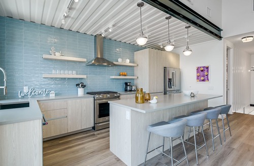 Shibui Sands House | Uniquely designed industrial chic home created from shipping containers & sustai