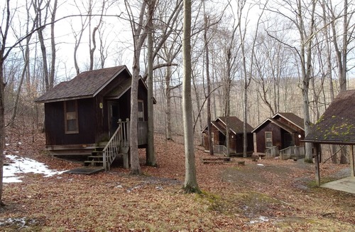 Petersburg Cabin | Unit II at Camp Golden Pond - Quaint, Rustic Cabins half hour from Penn State