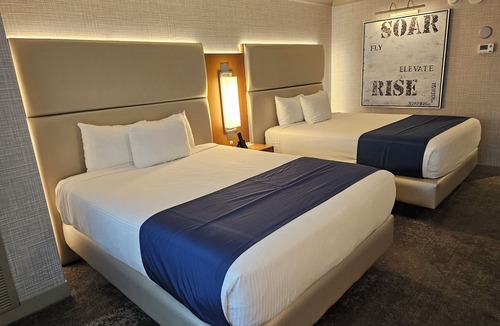 Gateway District Resort | Unit with 2 queen beds at Strat Casino in delightful Las Vegas