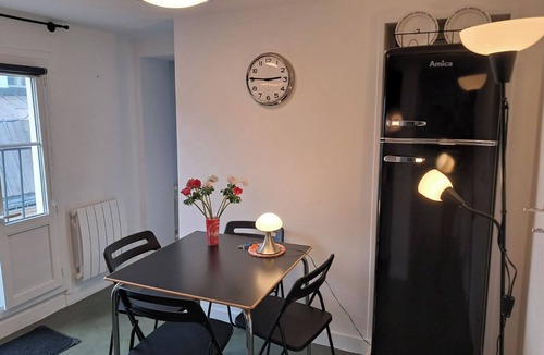 Saint-Thomas-d'Aquin Apartment | Unit018 Saint Germain Saints Pères Air-conditioned, balcony, Eiffel Tower view.