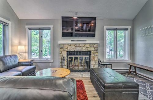 White Haven House | Unwind Fireside and Walk to Slopes! Poconos Getaway