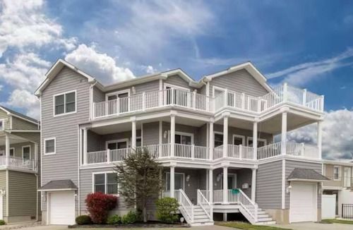 Brigantine House | Updated Beach Home with Ocean Views, Beach Block!