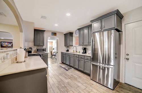 San Antonio House | Updated, dog-friendly home with fenced yard, grill, sunroom, & W/D