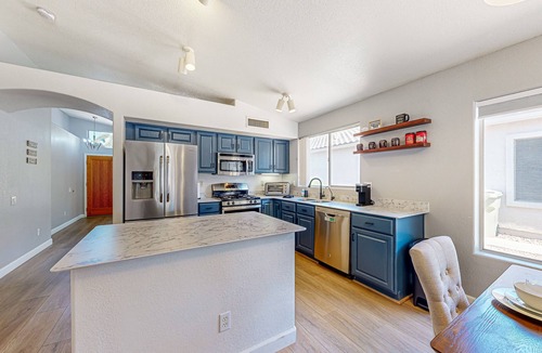Arrowhead Ranch House | Updated home with private pool, enclosed yard, covered patio, grill, & W/D
