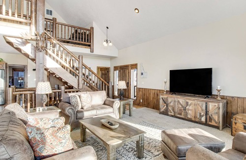 Brookdale Meadows House | Updated, mountain-view retreat with private hot tub, game room, deck & firepit