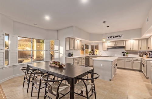 Foothills House | Updated & Spacious, Heated Pool, 5BR, 4 King Beds, Mt Views, Game Rm, Putting Gr