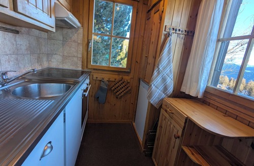 Riederalp Ski Chalet | Upper floor of cozy chalet with big balcony & stunning views
