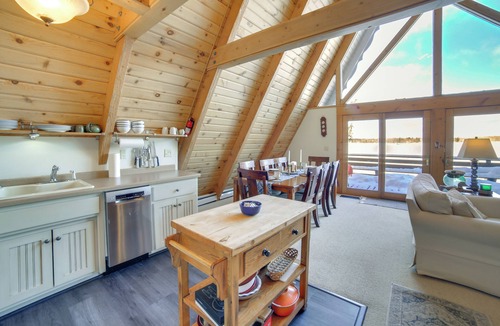 Channing Cabin | Upper Peninsula Lakefront A-Frame Cabin w/Dock
