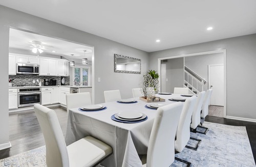 Overland Park House | Upscale 5BR Home w/Entertainer's Deck & Gated Driveway