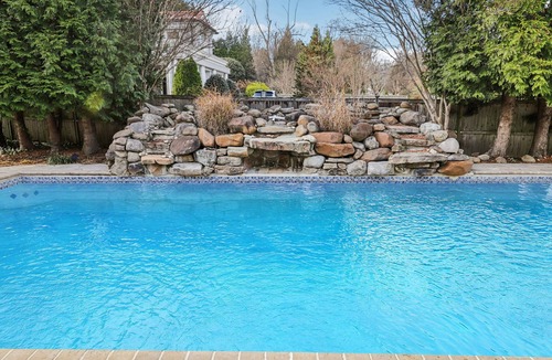 Bethesda House | Upscale Bethesda Home Pool, Piano & Bar