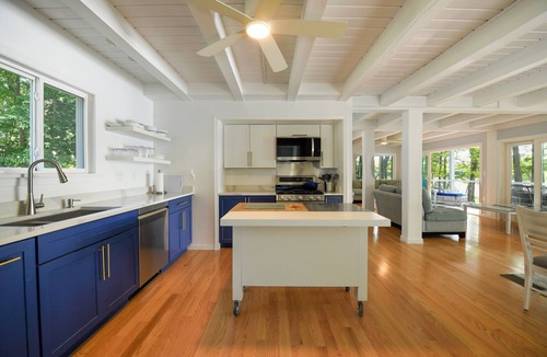 Harrison House | Upscale Lake House with Dock, Beach & Panoramic Views