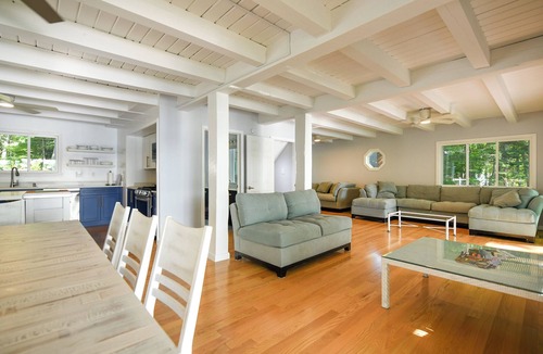 Harrison House | Upscale Lake House with Dock, Beach & Panoramic Views