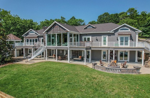 Lake Ozark House | Upscale Lakefront Luxury at Lake of the Ozarks - Private Dock, Quiet Cove