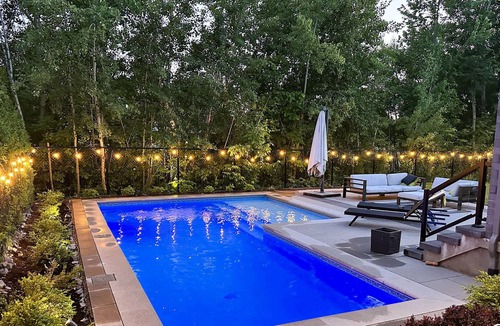 Candiac Villa | Upscale Urban Villa w/Pool, Office, TV/Game Lounge