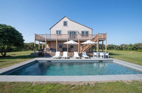 Tom Nevers House | Upside down home with upper deck and unobstructed water views