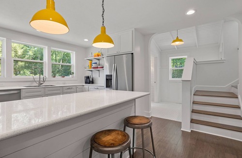 Shorewood-Tower Hills-Harbert House | Sawyer Retreat/3 bdrm/3 ba, heated pool, fire pit, 5 min drive to beach