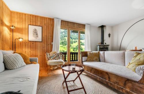 Val d'Illiez Apartment | Val d'Illiez, 6 pers - balcon et vue - parking
