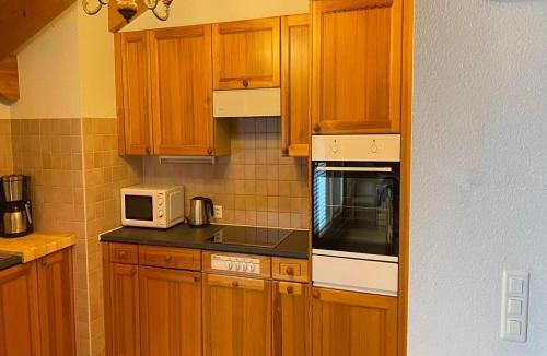 Veysonnaz Apartment | Valley-view apartment in Veysonnaz