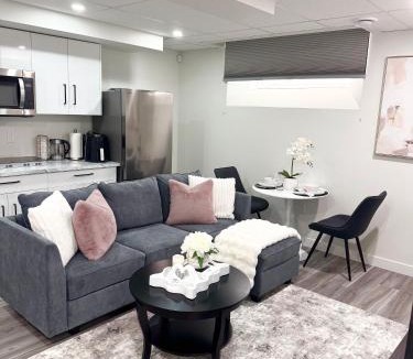 Transcona Apartment | Velvet and Rose Elegant Private 2BR Basement Suite