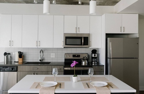 Five Points South Apartment | Vibrant 2BR Stay | Pool, Sauna & Lounge