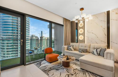 Dubai Marina Apartment | Vida Yacht Club # Up-scale 2BHK # Marina,Sea & Ain View