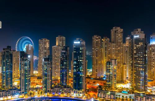 Dubai Marina Apartment | Vida Yacht Club # Up-scale 2BHK # Marina,Sea & Ain View