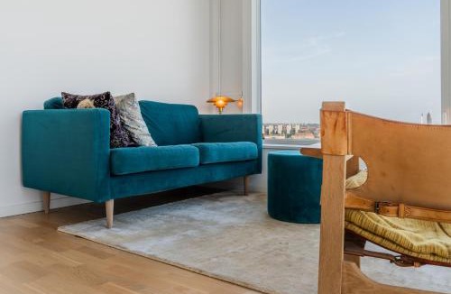 Copenhagen SV Apartment | View from the 18th floor over whole of Copenhagen.