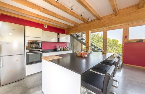 Saint-Jorioz Villa | Villa Artwood - Superbe maison contemporaine avec vue panoramique sur le lac d’Annecy