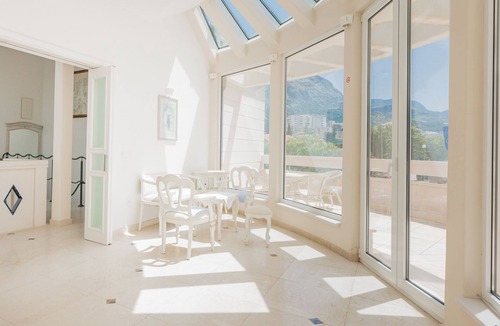 Donja luka Villa | Villa Atrium w/private pool and unique architecture, 150ft from the sea.
