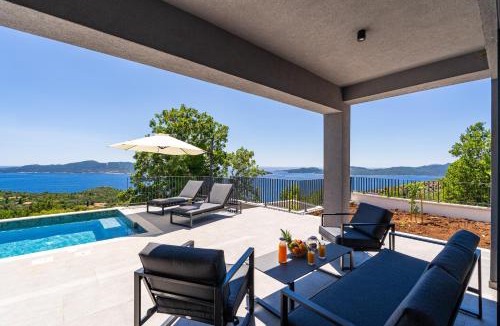 Brsecine Villa | Villa Blue Sunset - Stunning Sea View Luxury Villa with Private Heated Pool