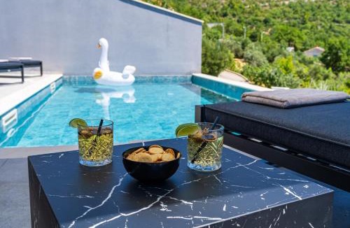Brsecine Villa | Villa Blue Sunset - Stunning Sea View Luxury Villa with Private Heated Pool