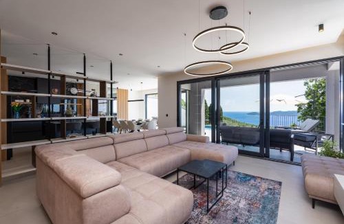 Brsecine Villa | Villa Blue Sunset - Stunning Sea View Luxury Villa with Private Heated Pool