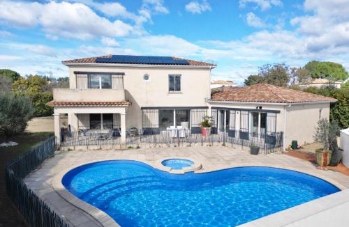Teyran Villa | Villa Calma, Confort, Piscine & Jacuzzi