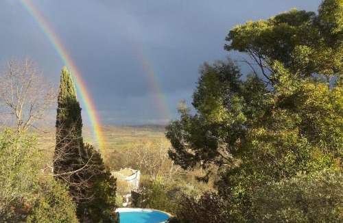 Vezenobres Villa | Villa climatisée avec vue panoramique et piscine sans vis à vis.