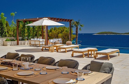 Hvar Villa | Villa Crystalsea 1 & 2 infinity heatedpool seaview family