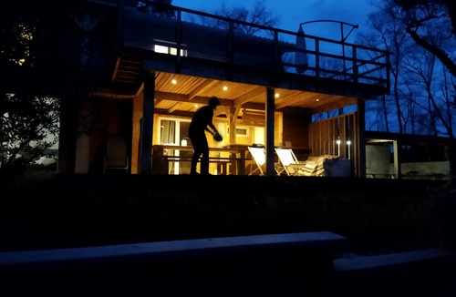 Salles House | Villa del pierro, in the heart of nature, on the banks of the l'Eyre with swimming pool and spa