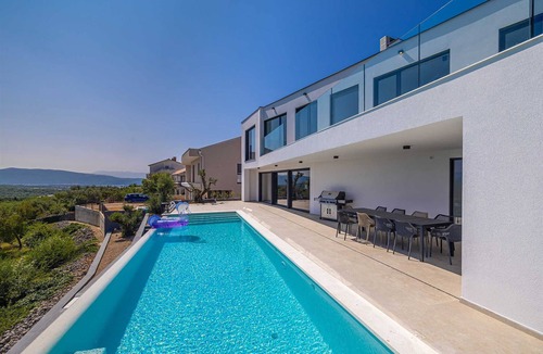 Salatic Villa | Villa ELEVATION with heated pool