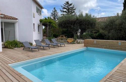 Poussan Villa | Villa Familiale avec Piscine proche de Sète et de Montpellier
