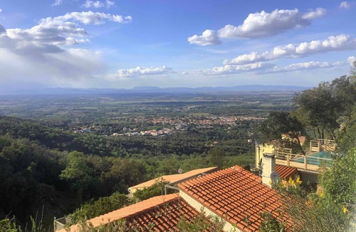 Laroque-des-Alberes Villa | Villa Fleure de Romarin with private pool and panoramic view